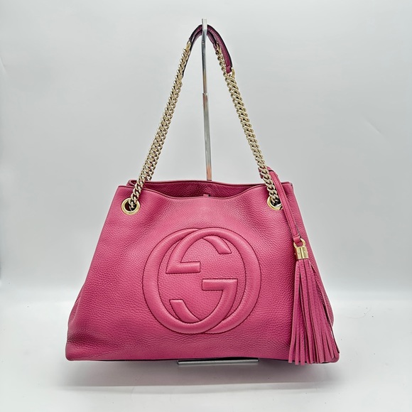 Gucci Handbags - Gucci GG Logo Soho Chain Shoulder Bag Totes
